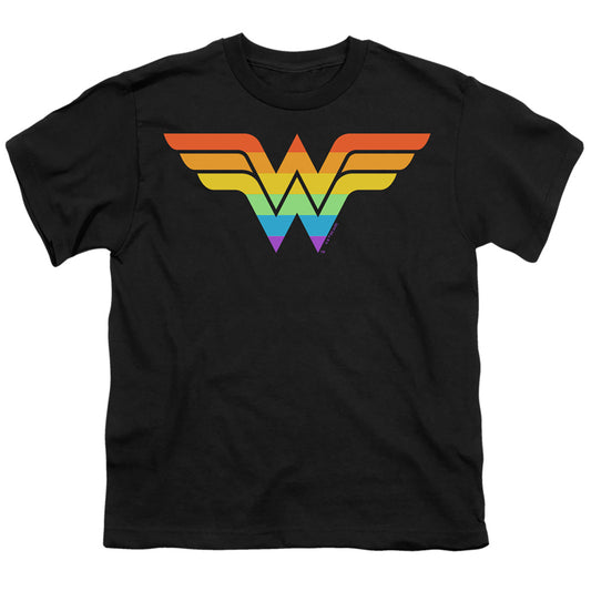 JUSTICE LEAGUE OF AMERICA : WONDER WOMAN RAINBOW S\S YOUTH 18\1 Black LG