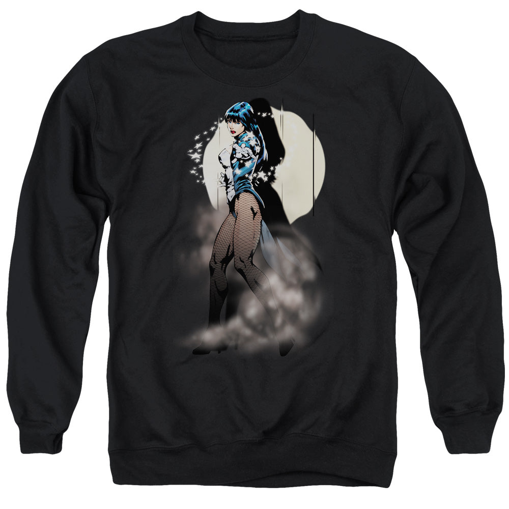 JUSTICE LEAGUE OF AMERICA : ZATANNA ILLUSION ADULT CREW NECK SWEATSHIRT BLACK 2X