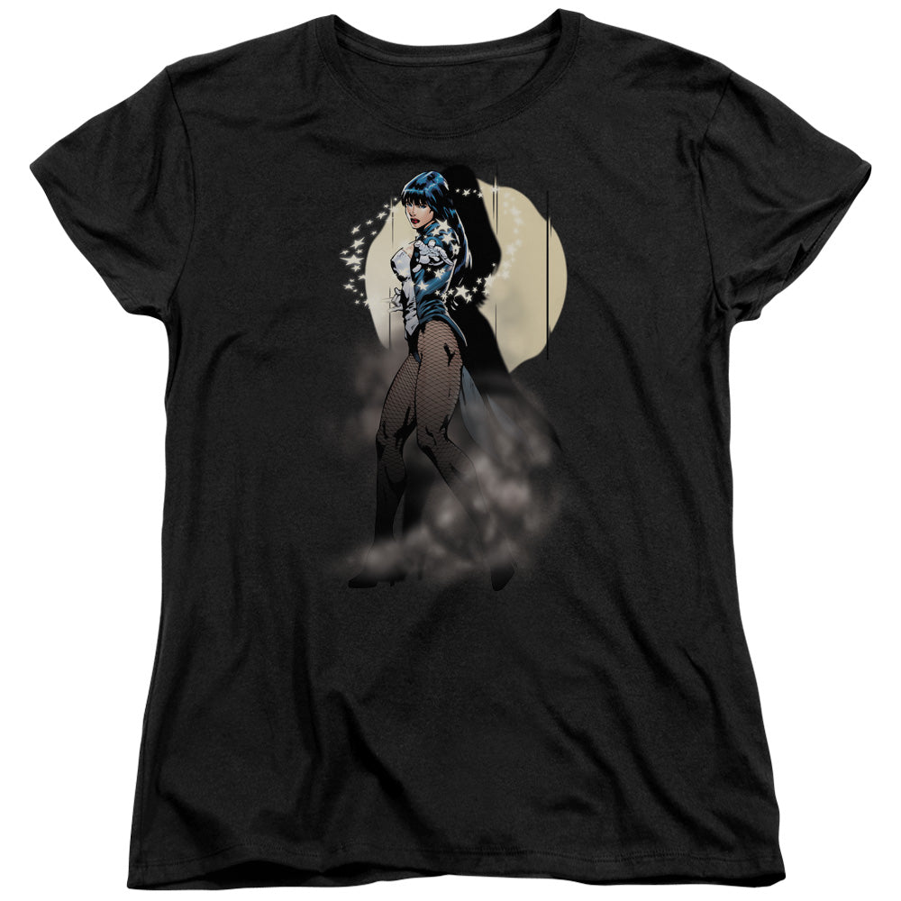 JUSTICE LEAGUE OF AMERICA : ZATANNA ILLUSION S\S WOMENS TEE BLACK 2X