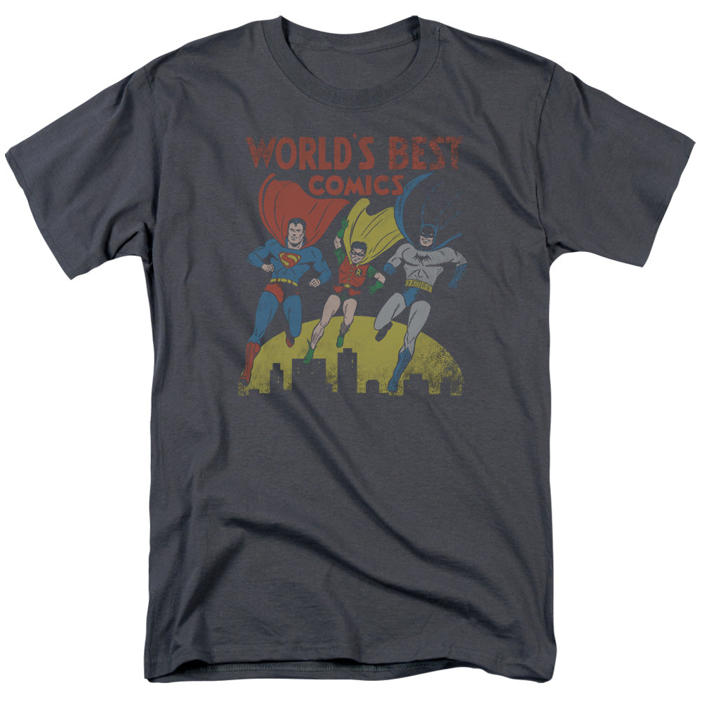 JUSTICE LEAGUE OF AMERICA : WORLD'S BEST S\S ADULT 18\1 CHARCOAL XL