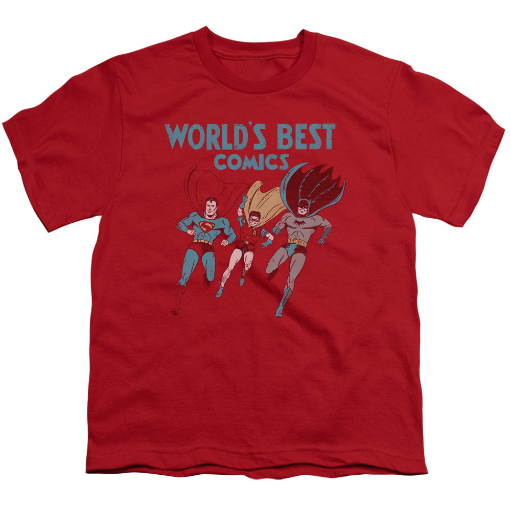 JUSTICE LEAGUE OF AMERICA : WORLD'S BEST S\S YOUTH 18\1 RED XL