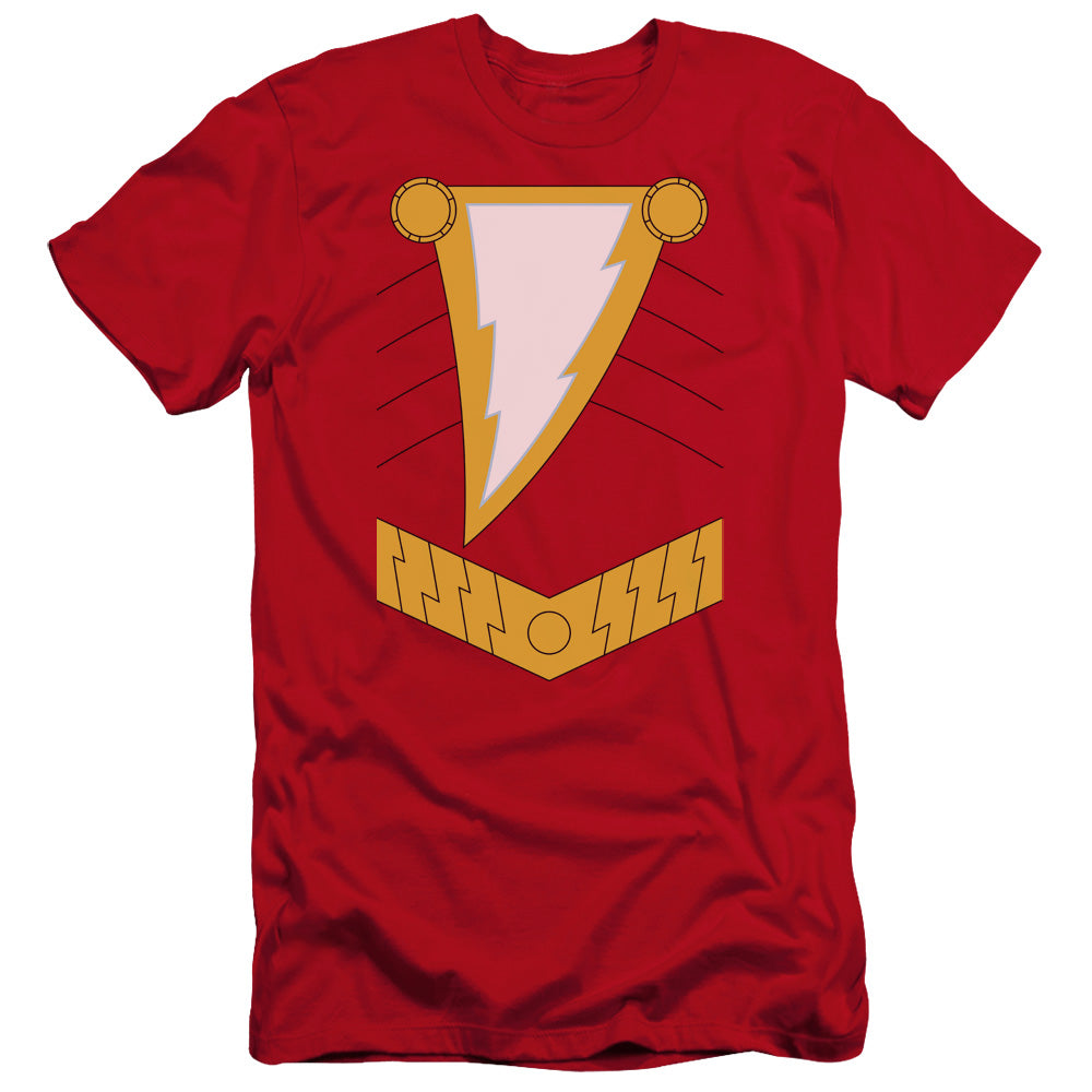 JUSTICE LEAGUE OF AMERICA : SHAZAM PREMIUM CANVAS ADULT SLIM FIT 30\1 RED 2X