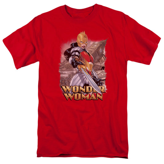 JUSTICE LEAGUE OF AMERICA : WONDER WOMAN S\S ADULT 18\1 Red XL