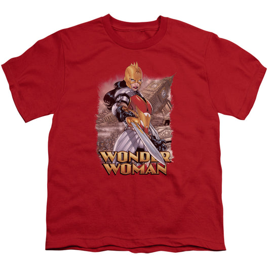 JUSTICE LEAGUE OF AMERICA : WONDER WOMAN S\S YOUTH 18\1 Red XL