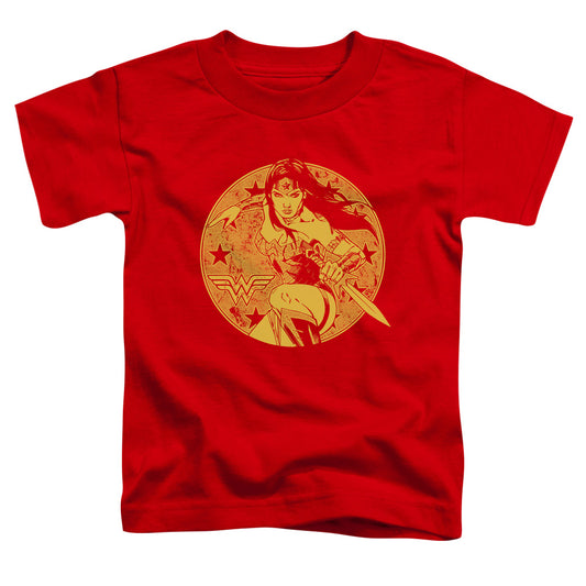 JUSTICE LEAGUE OF AMERICA : YOUNG WONDER S\S TODDLER TEE Red MD (3T)