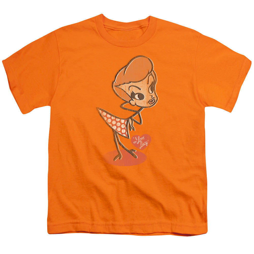 I LOVE LUCY : VINTAGE DOLL S\S YOUTH 18\1 Orange XL