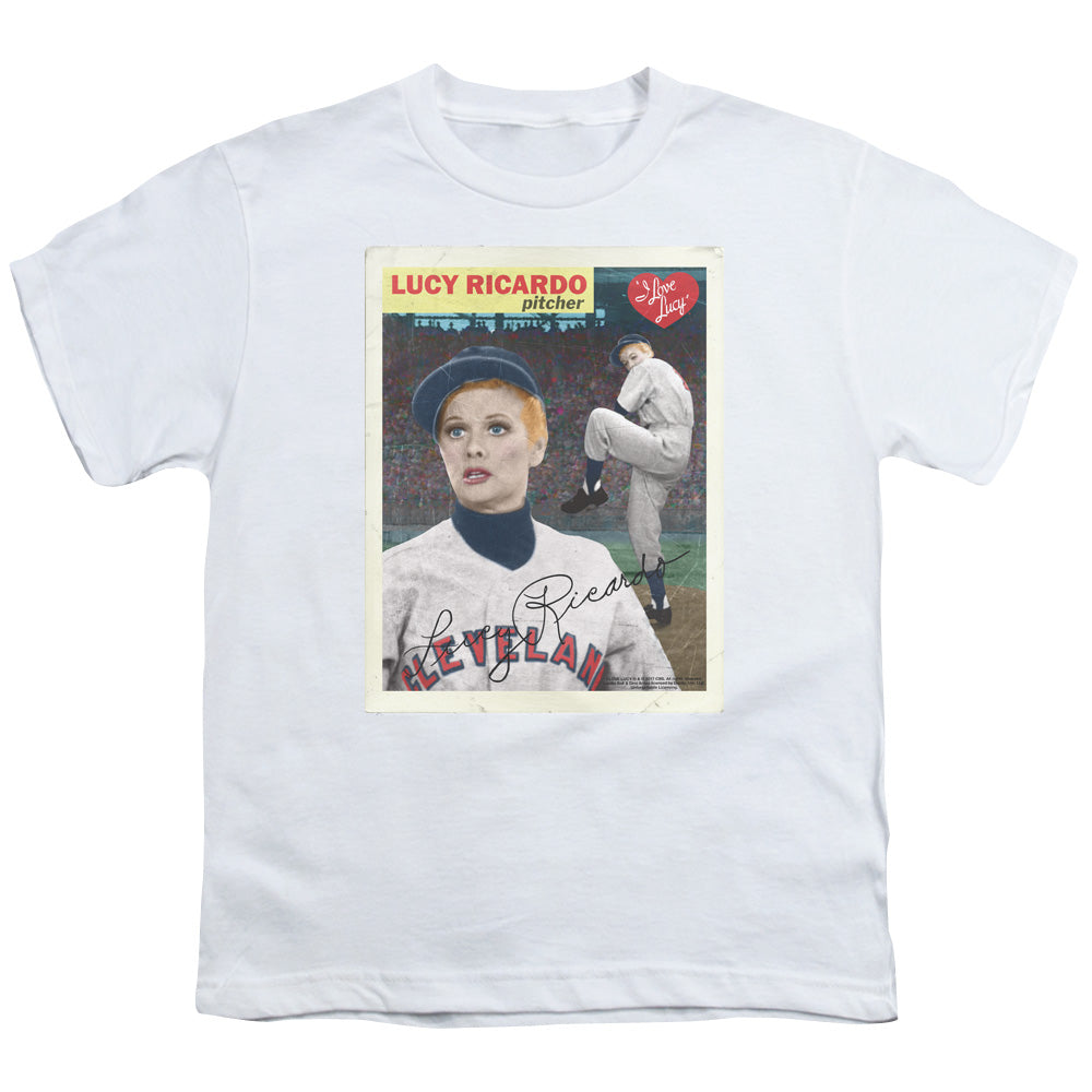 I LOVE LUCY : TRADING CARD S\S YOUTH 18\1 White XL