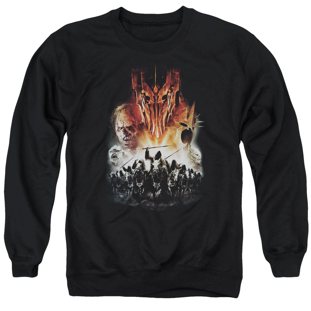 LORD OF THE RINGS : EVIL RISING ADULT CREW NECK SWEATSHIRT BLACK MD