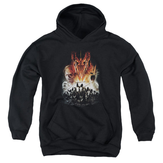 LORD OF THE RINGS : EVIL RISING YOUTH PULL OVER HOODIE BLACK LG