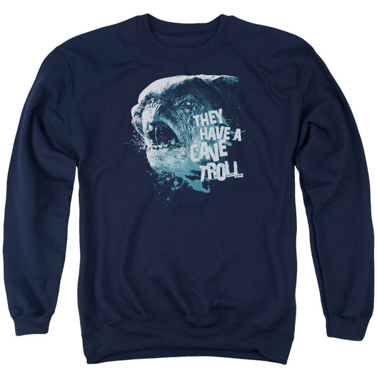 LORD OF THE RINGS : CAVE TROLL ADULT CREW NECK SWEATSHIRT NAVY XL