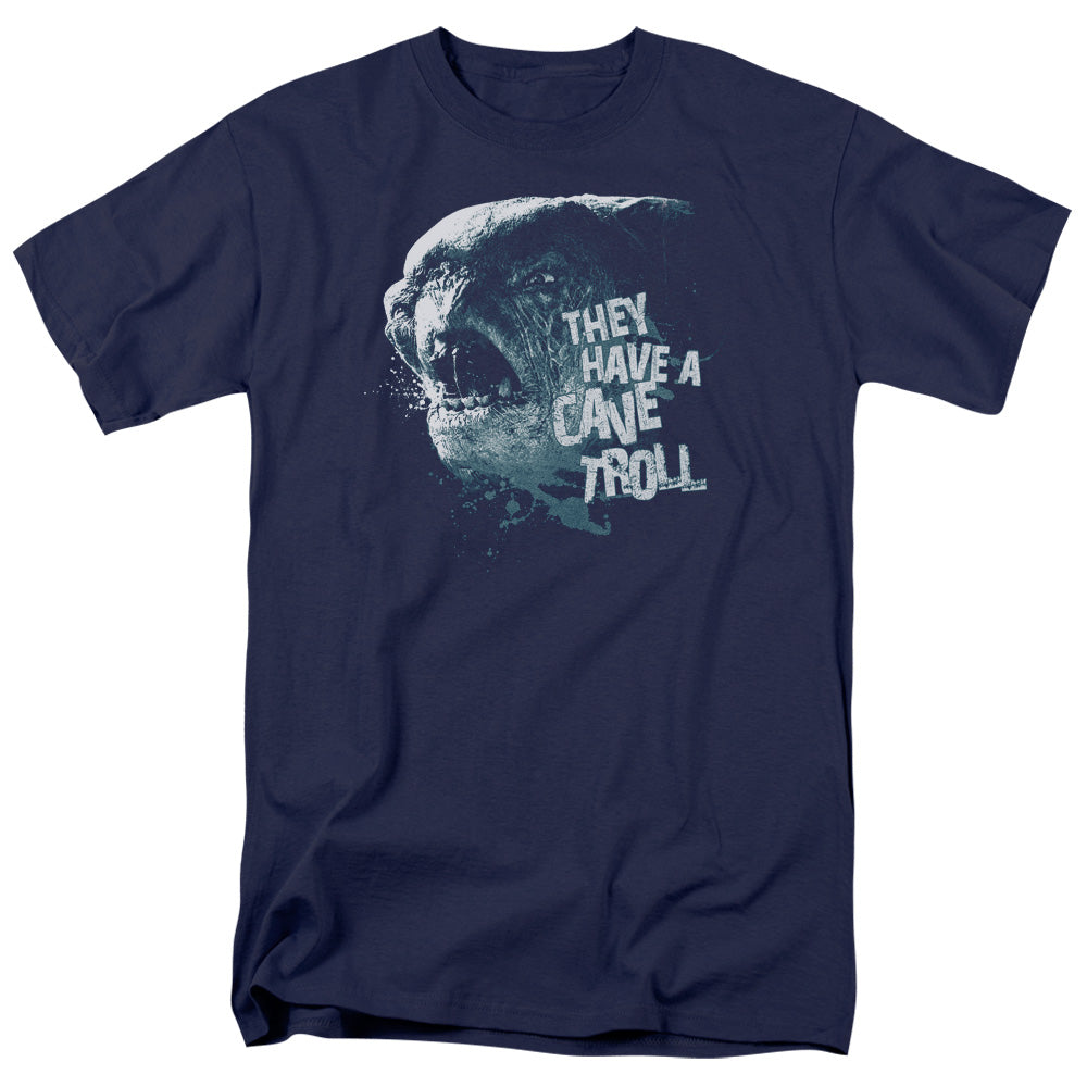 LORD OF THE RINGS : CAVE TROLL S\S ADULT 18\1 NAVY SM