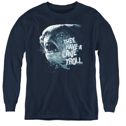 LORD OF THE RINGS : CAVE TROLL L\S YOUTH NAVY XL