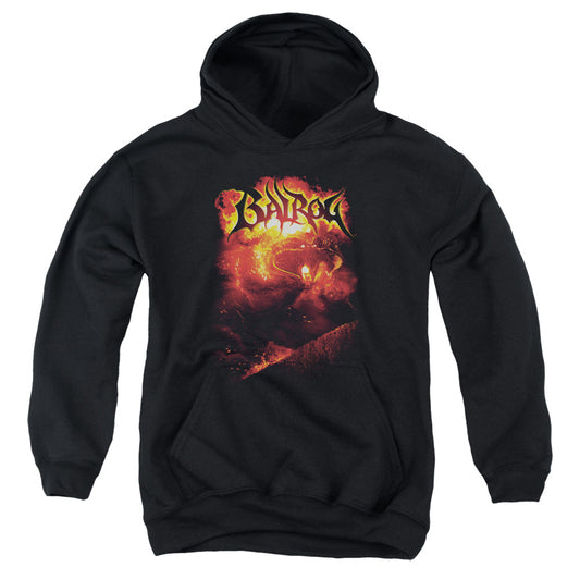 LORD OF THE RINGS : BALROG YOUTH PULL OVER HOODIE BLACK LG