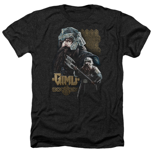 LORD OF THE RINGS : GIMLI ADULT HEATHER BLACK 2X