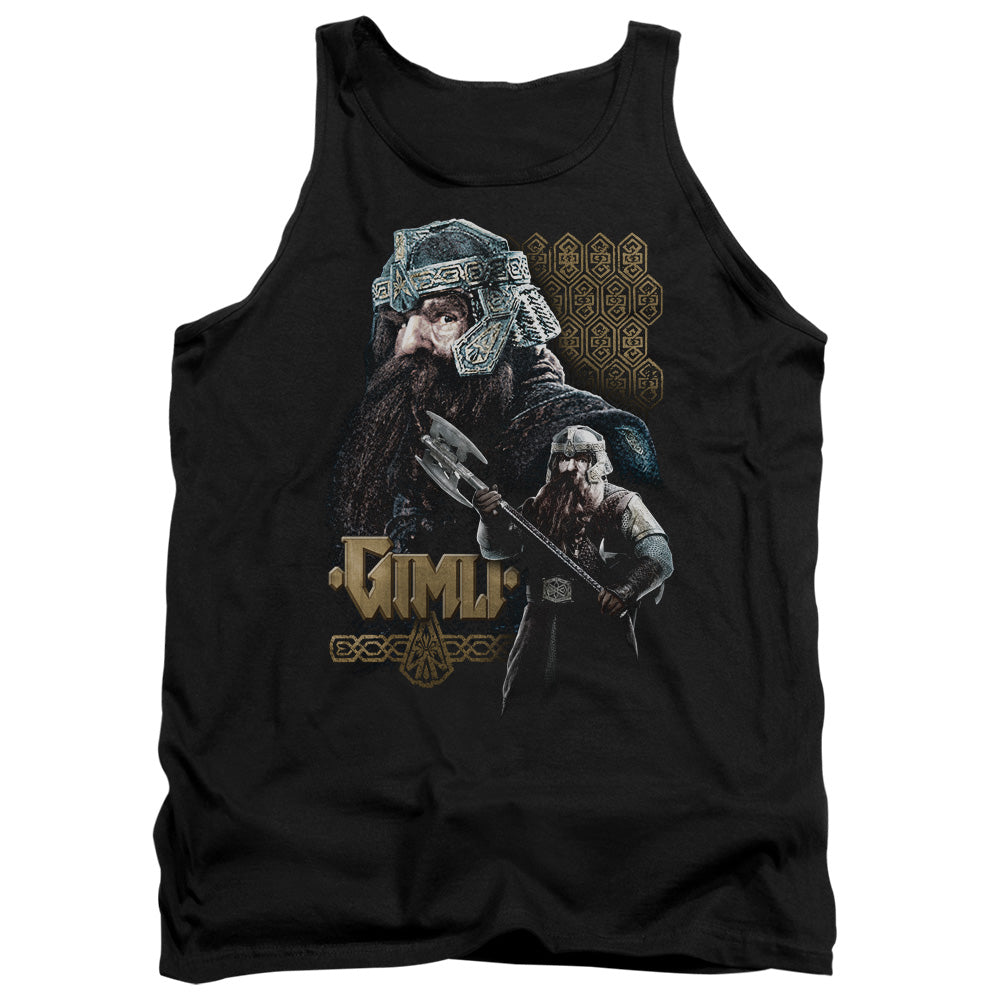 LORD OF THE RINGS : GIMLI ADULT TANK BLACK 2X