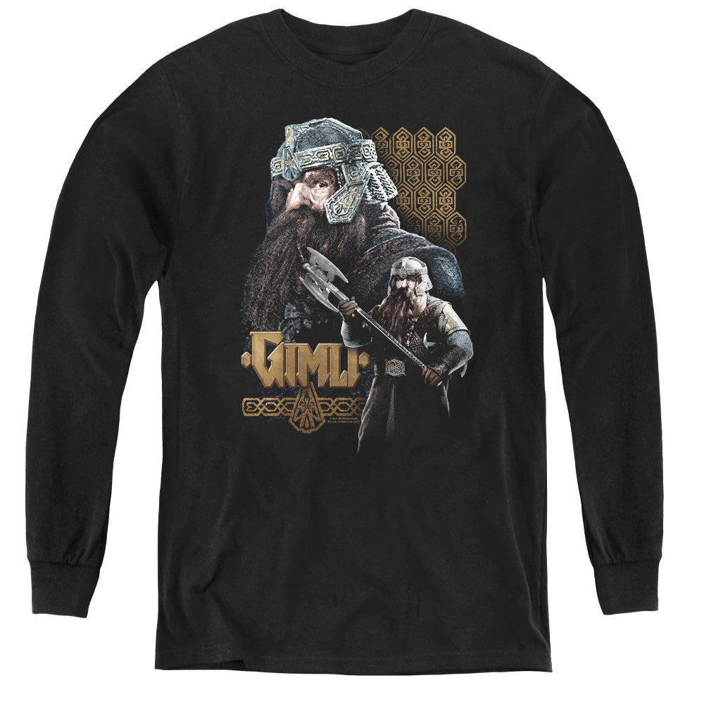 LORD OF THE RINGS : GIMLI L\S YOUTH BLACK LG