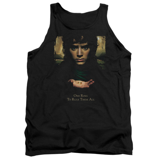 LORD OF THE RINGS : FRODO ONE RING ADULT TANK BLACK MD