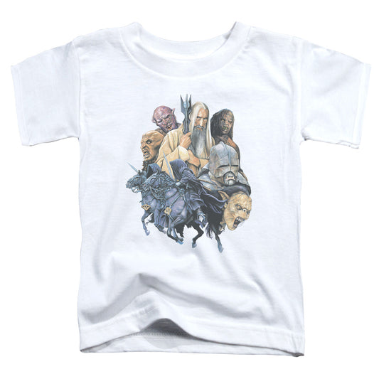 LORD OF THE RINGS : COLLAGE OF EVIL S\S TODDLER TEE WHITE LG (4T)