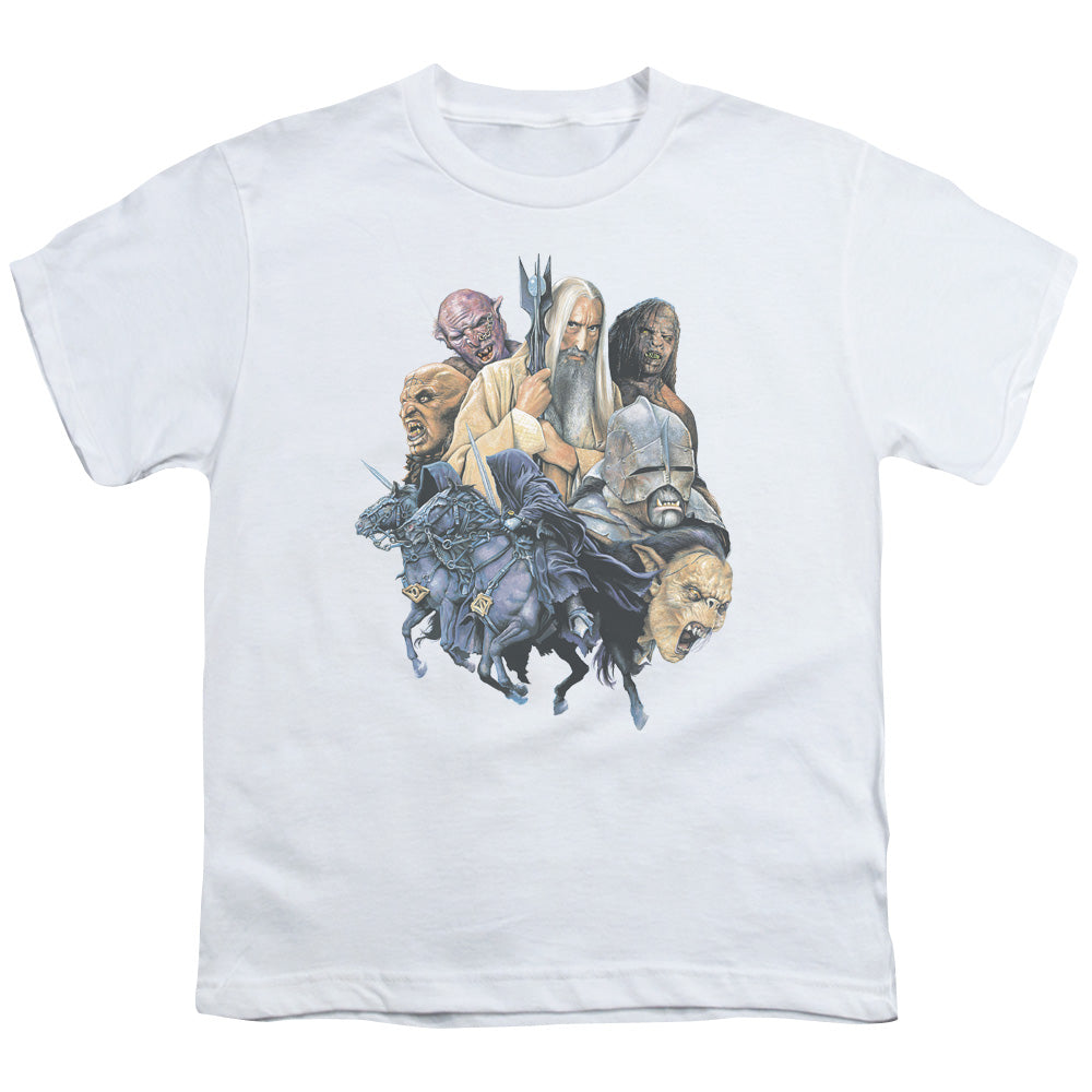 LORD OF THE RINGS : COLLAGE OF EVIL S\S YOUTH 18\1 WHITE XL