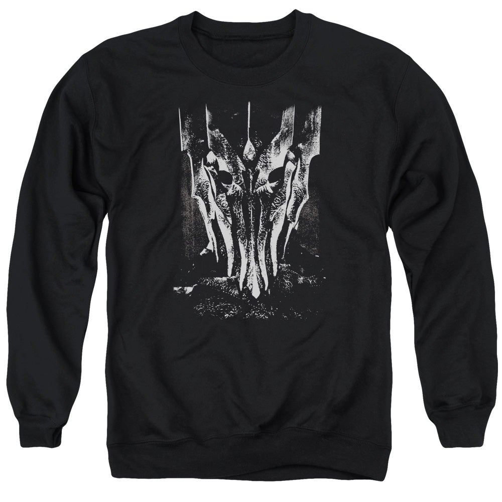 LORD OF THE RINGS : BIG SAURON HEAD ADULT CREW NECK SWEATSHIRT BLACK 2X