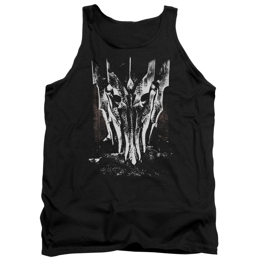 LORD OF THE RINGS : BIG SAURON HEAD ADULT TANK BLACK 2X