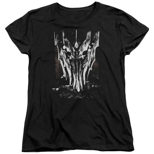 LORD OF THE RINGS : BIG SAURON HEAD S\S WOMENS TEE BLACK 2X