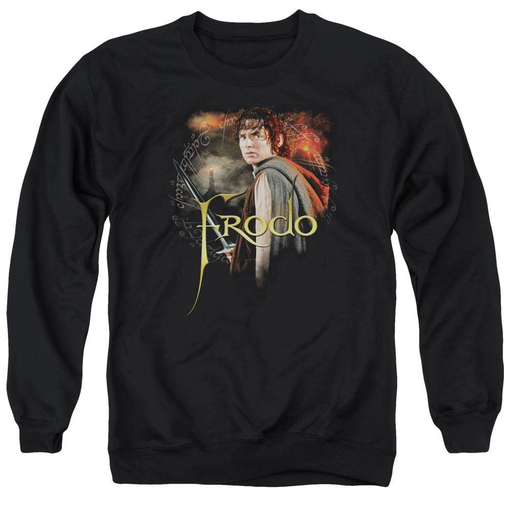 LORD OF THE RINGS : FRODO ADULT CREW NECK SWEATSHIRT BLACK LG