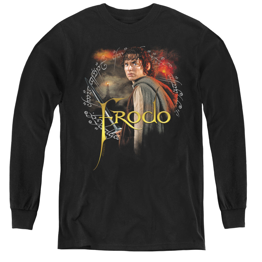 LORD OF THE RINGS : FRODO L\S YOUTH BLACK LG