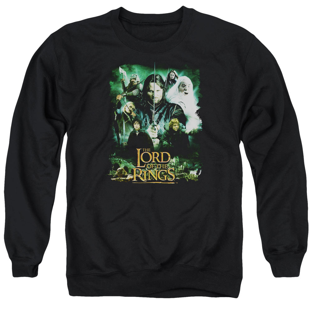 LORD OF THE RINGS : HERO GROUP ADULT CREW SWEAT Black 2X