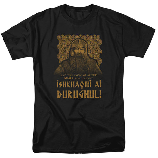 LORD OF THE RINGS : ISHKHAQWI DURUGNUL S\S ADULT 18\1 Black 2X