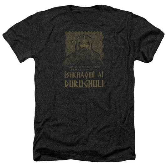 LORD OF THE RINGS : ISHKHAQWI DURUGNUL ADULT HEATHER Black 2X