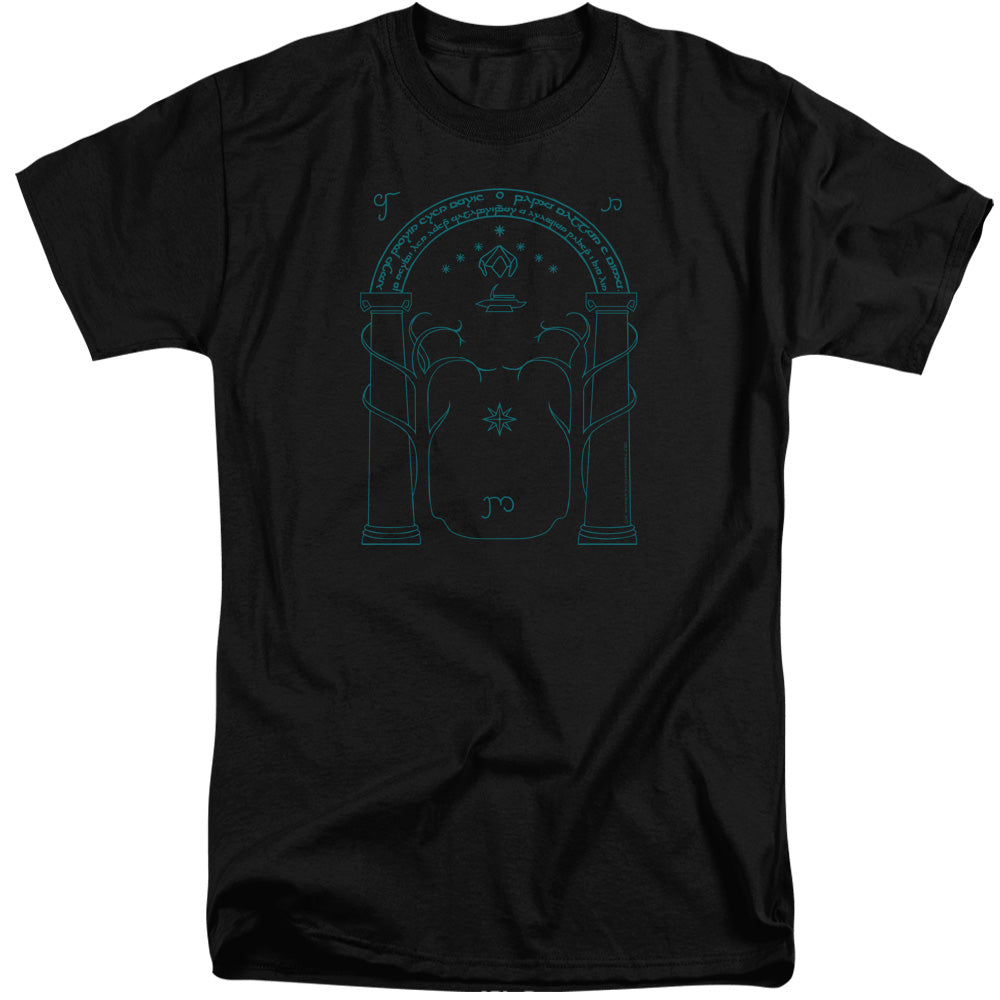 LORD OF THE RINGS : DOORS OF DURIN ADULT TALL FIT SHORT SLEEVE Black XL