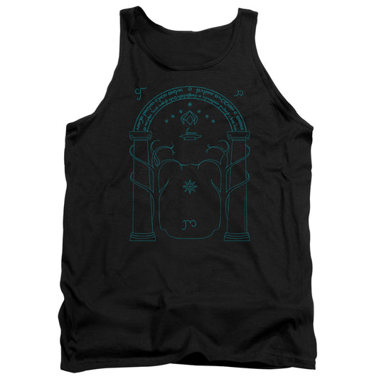 LORD OF THE RINGS : DOORS OF DURIN ADULT TANK Black 2X