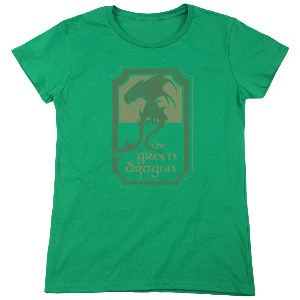 LORD OF THE RINGS : GREEN DRAGON TAVERN WOMENS SHORT SLEEVE Black 2X