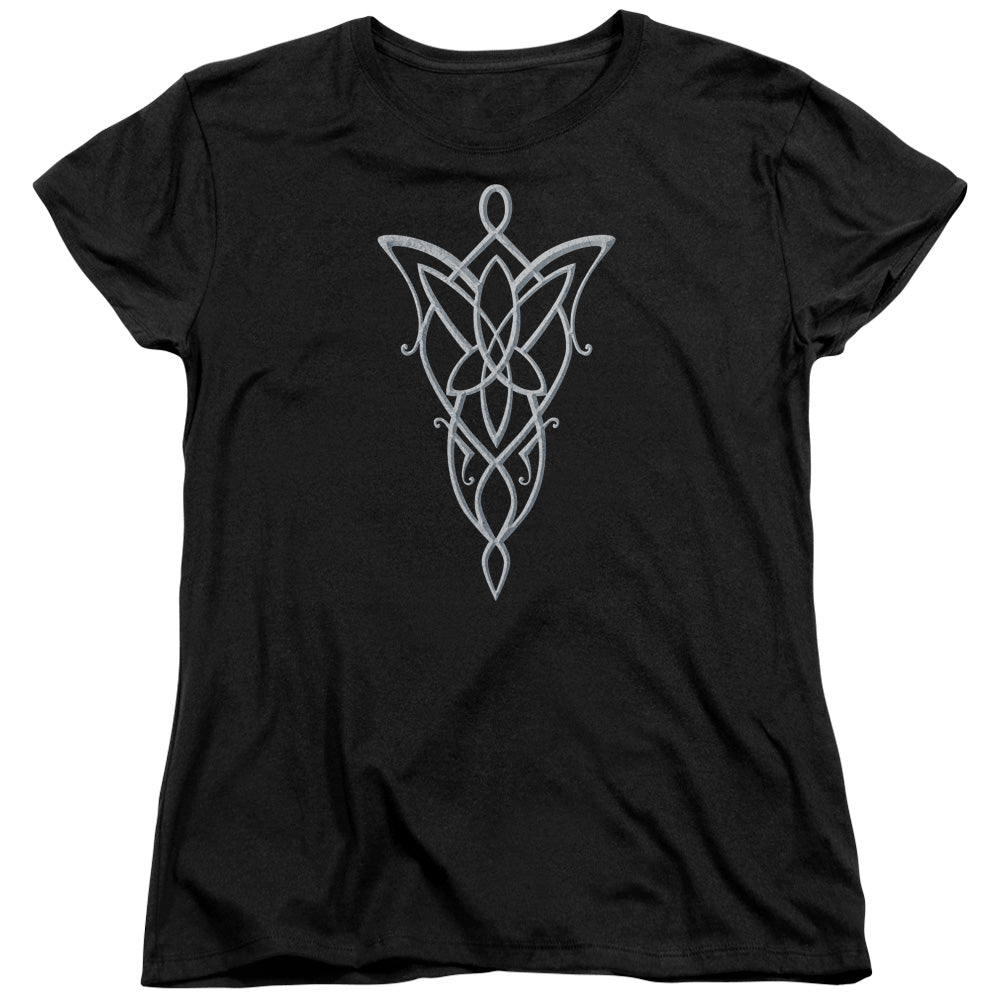 LORD OF THE RINGS : ARWEN NECKLACE WOMENS SHORT SLEEVE Black SM