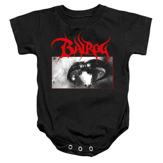 LORD OF THE RINGS : BALROG INFANT SNAPSUIT Black SM (6 Mo)