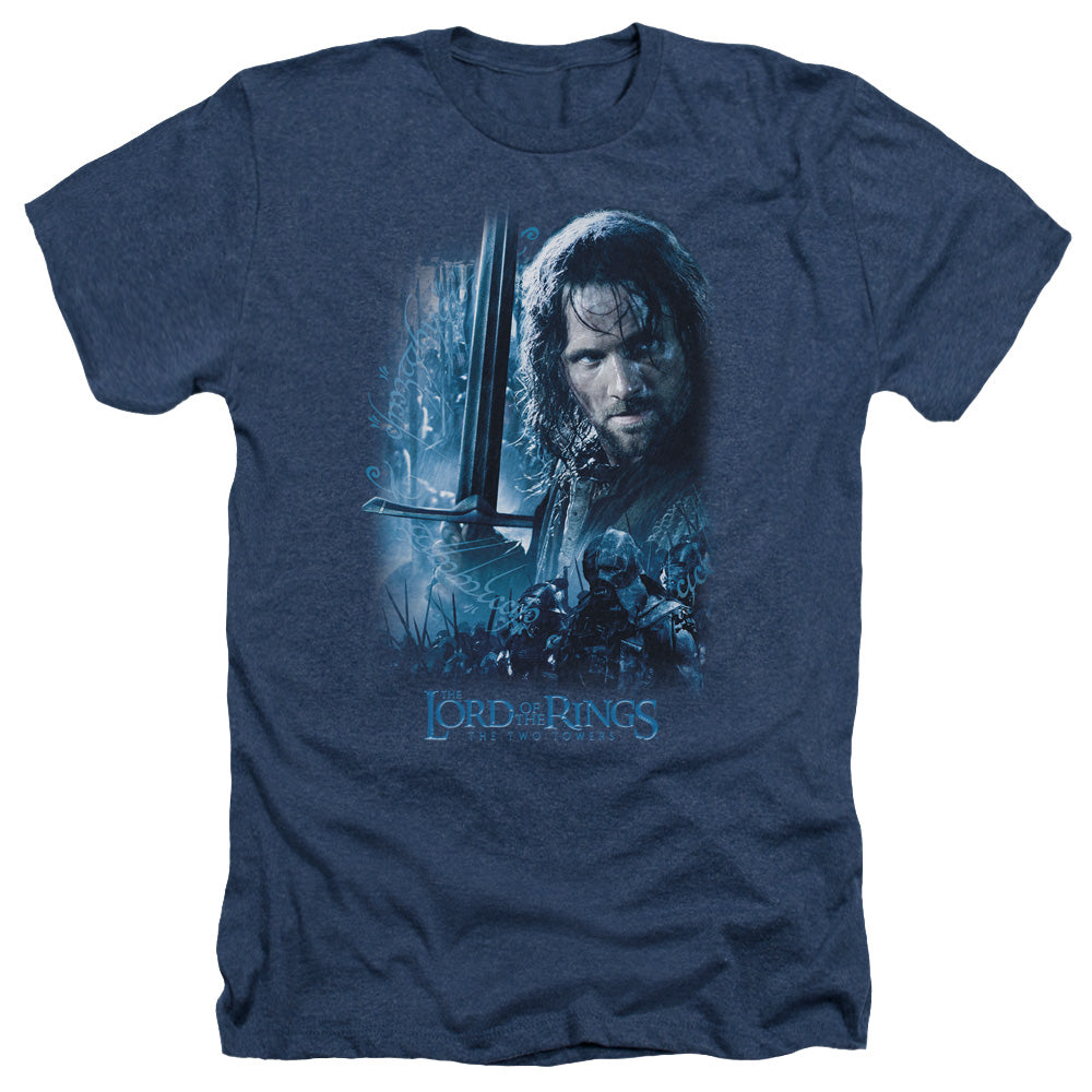 LORD OF THE RINGS : KING IN THE MAKING ADULT HEATHER NAVY 2X