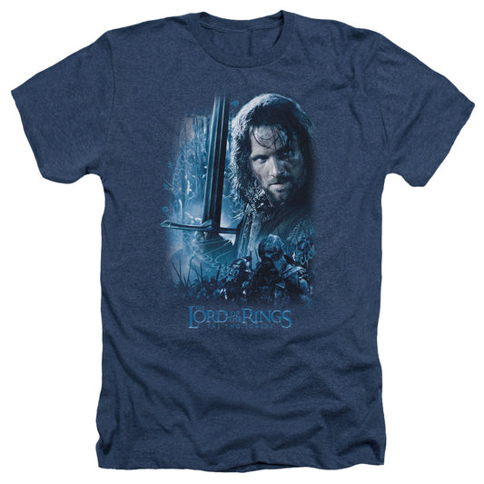 LORD OF THE RINGS : KING IN THE MAKING ADULT HEATHER NAVY XL