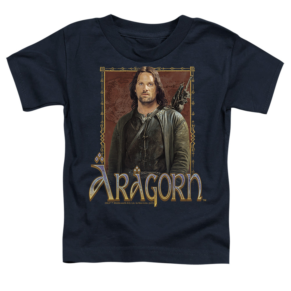 LORD OF THE RINGS : ARAGORN S\S TODDLER TEE Navy LG (4T)