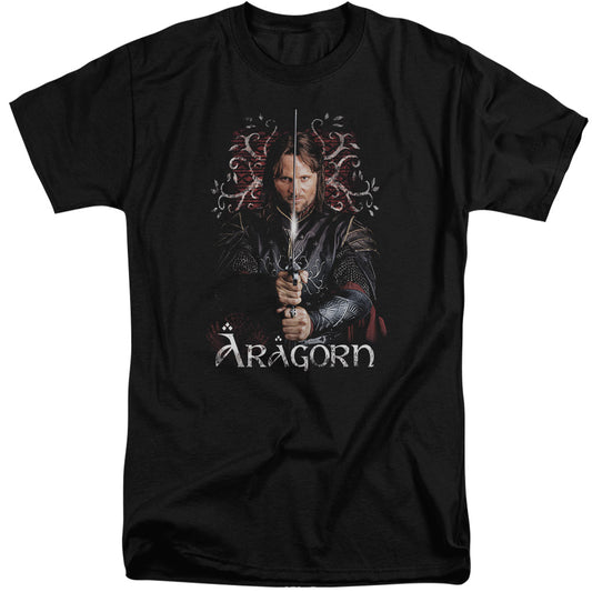 LORD OF THE RINGS : ARAGORN S\S ADULT TALL BLACK XL