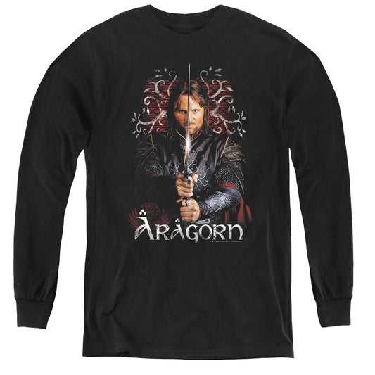 LORD OF THE RINGS : ARAGORN L\S YOUTH BLACK LG