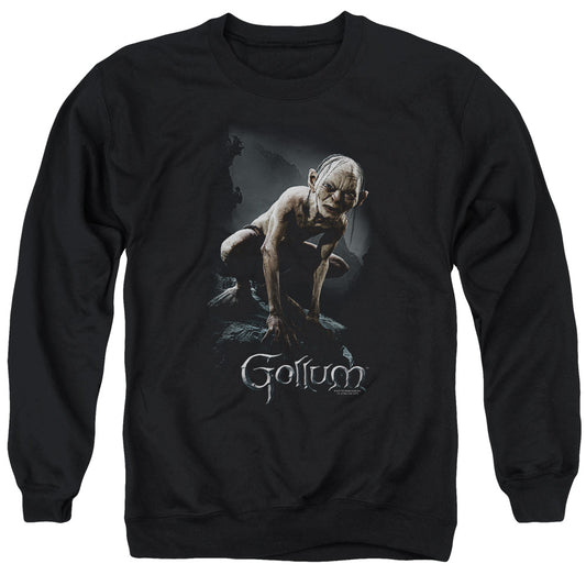 LORD OF THE RINGS : GOLLUM ADULT CREW NECK SWEATSHIRT BLACK MD