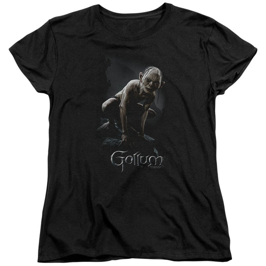 LORD OF THE RINGS : GOLLUM S\S WOMENS TEE BLACK MD