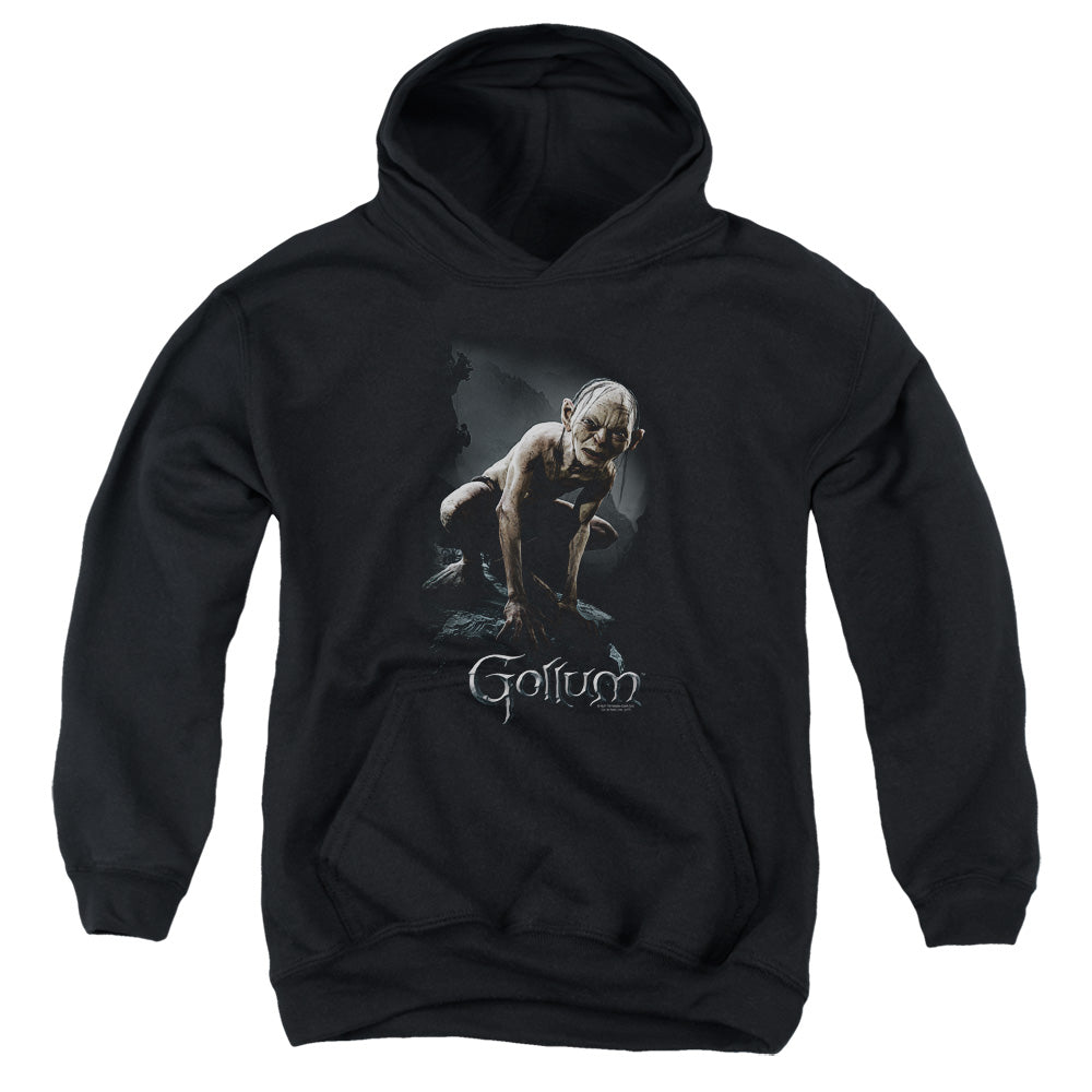 LORD OF THE RINGS : GOLLUM YOUTH PULL OVER HOODIE BLACK LG