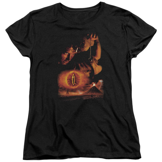 LORD OF THE RINGS : DESTROY THE RING S\S WOMENS TEE BLACK 2X