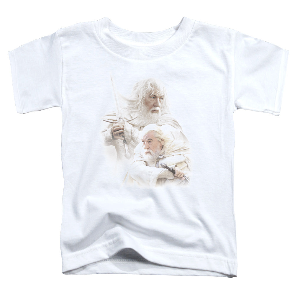 LORD OF THE RINGS : GANDALF THE WHITE S\S TODDLER TEE WHITE LG (4T)