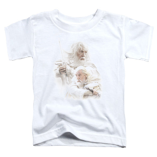 LORD OF THE RINGS : GANDALF THE WHITE TODDLER SHORT SLEEVE WHITE XL (5T)