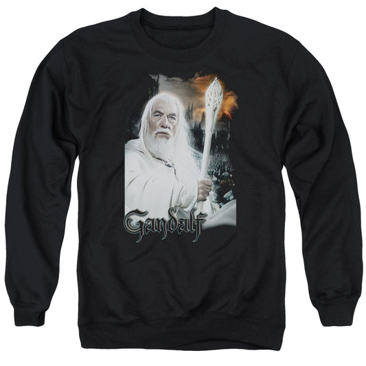 LORD OF THE RINGS : GANDALF ADULT CREW NECK SWEATSHIRT BLACK 2X