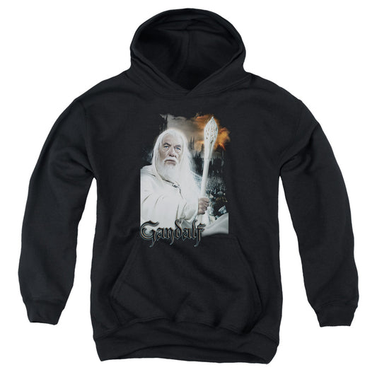 LORD OF THE RINGS : GANDALF YOUTH PULL OVER HOODIE BLACK LG