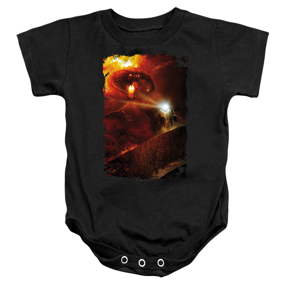 LORD OF THE RINGS : BALROG YOU SHALL NOT PASS INFANT SNAPSUIT Black LG (18 Mo)